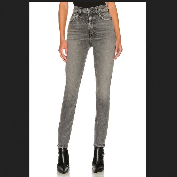 $167 Agolde Pinch Waist Skinny Jeans in Interlude Size 24 - Picture 1 of 4